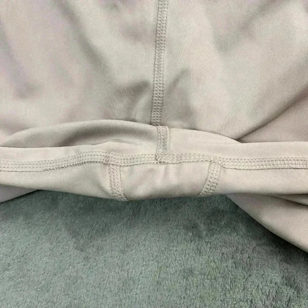 Nike Leggings Women's Small Yoga Velour Trim 7/8 High Rise Pink Mauve Athleisure - Picture 6 of 12